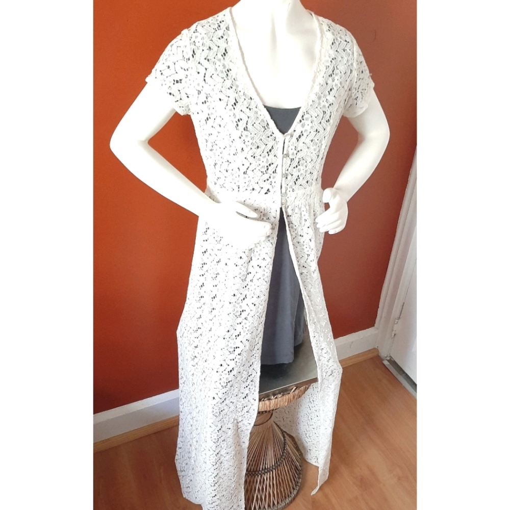 Lace Embroidery Maxi Dress
